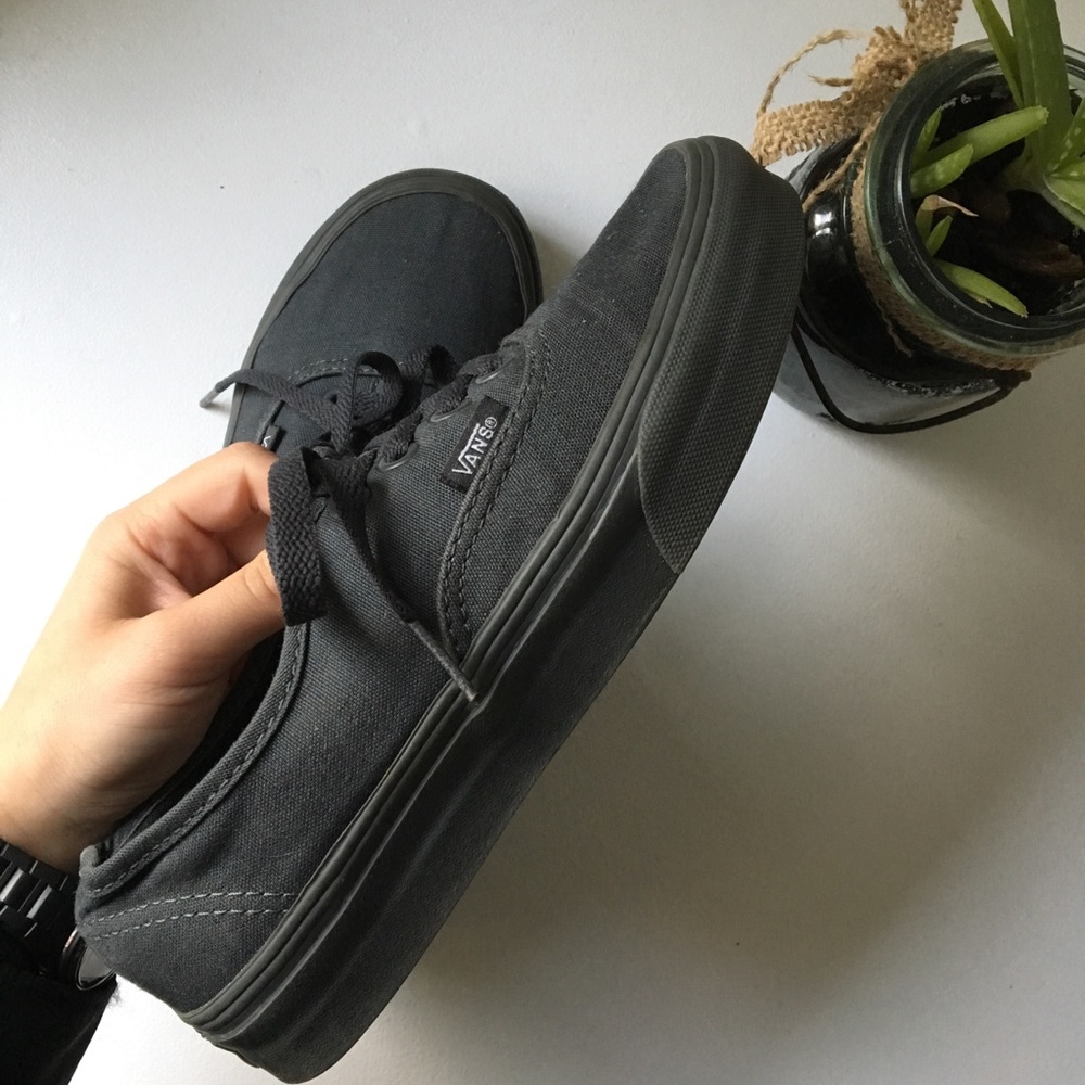 Charcoal gray Vans
